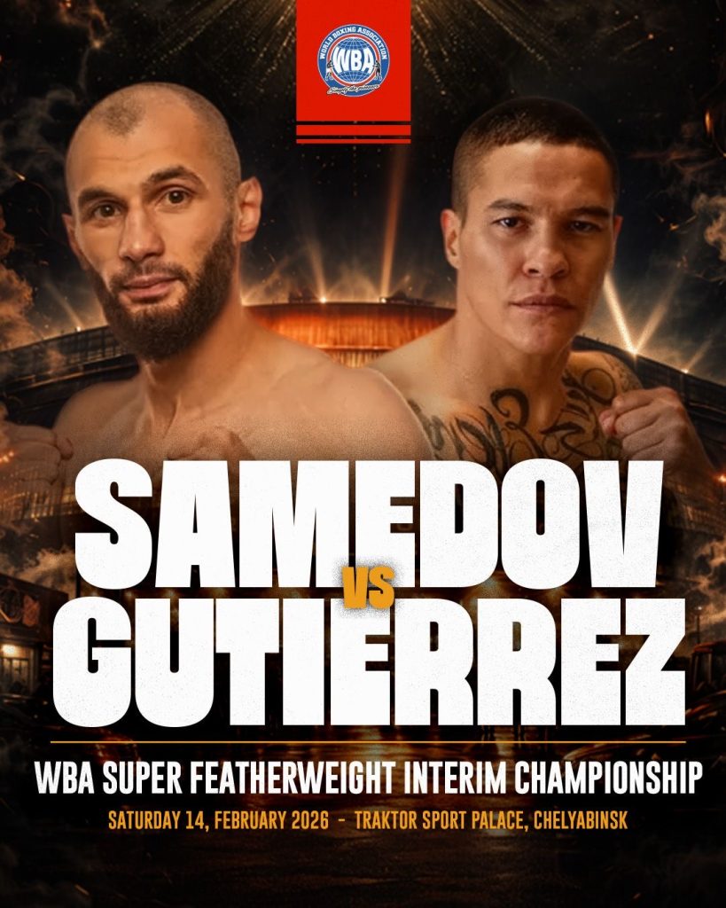 Samedov and Gutiérrez Set to Battle for Interim WBA Super Featherweight Crown in Russia